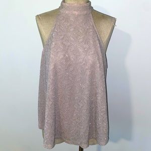 💜 Dusty Pink Shimmer Blouse